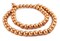The Bead Chest Natural 16mm Wooden Beads in Copper for Jewelry Making – Round Loose Wood Spacer Beads I Approximately 25 Beads